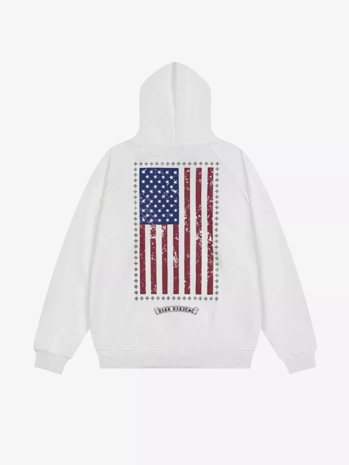 Camo Gothic Graphic Zip-Up Hoodie