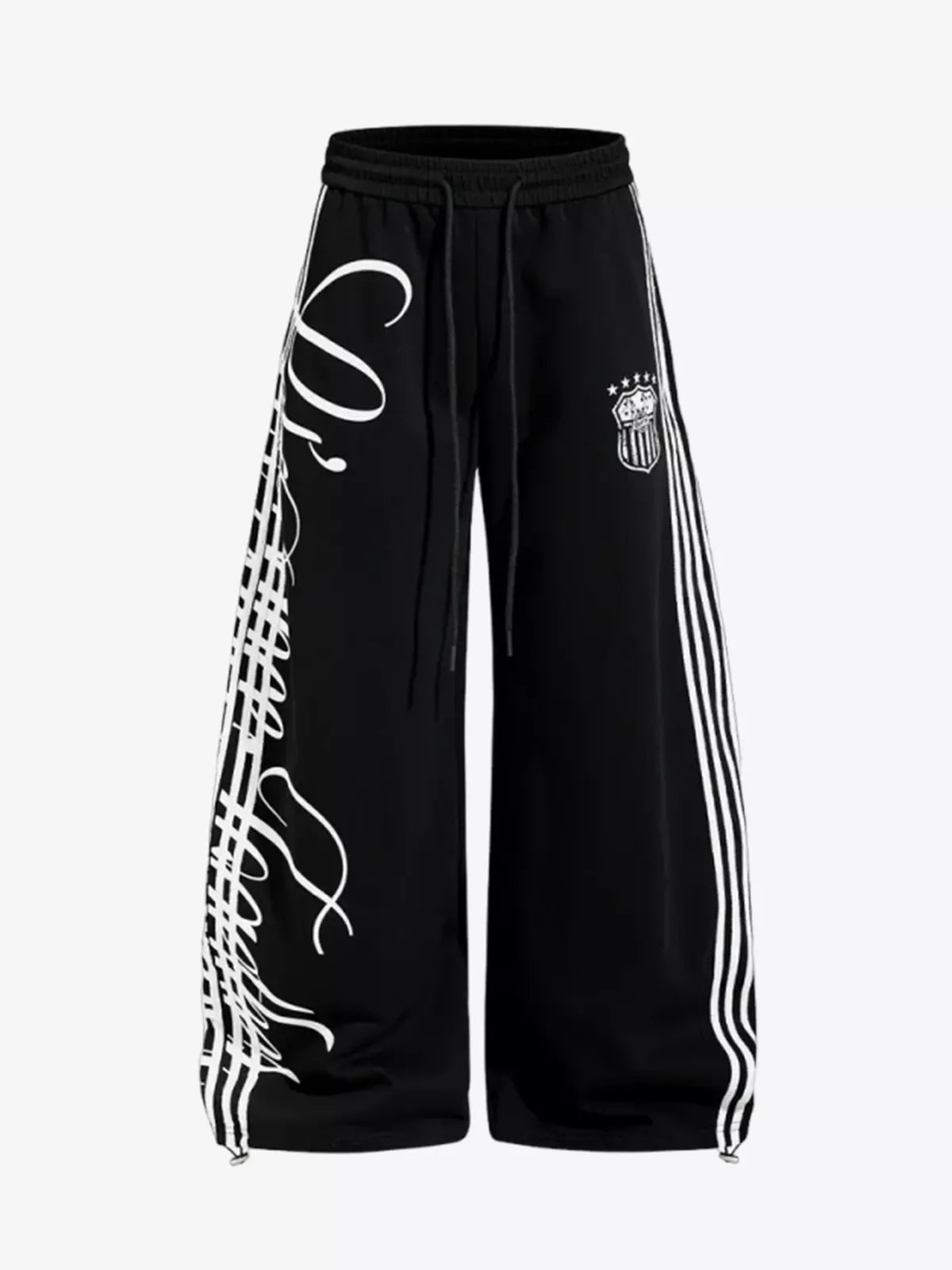 Script Stripe Baggy Sweatpants