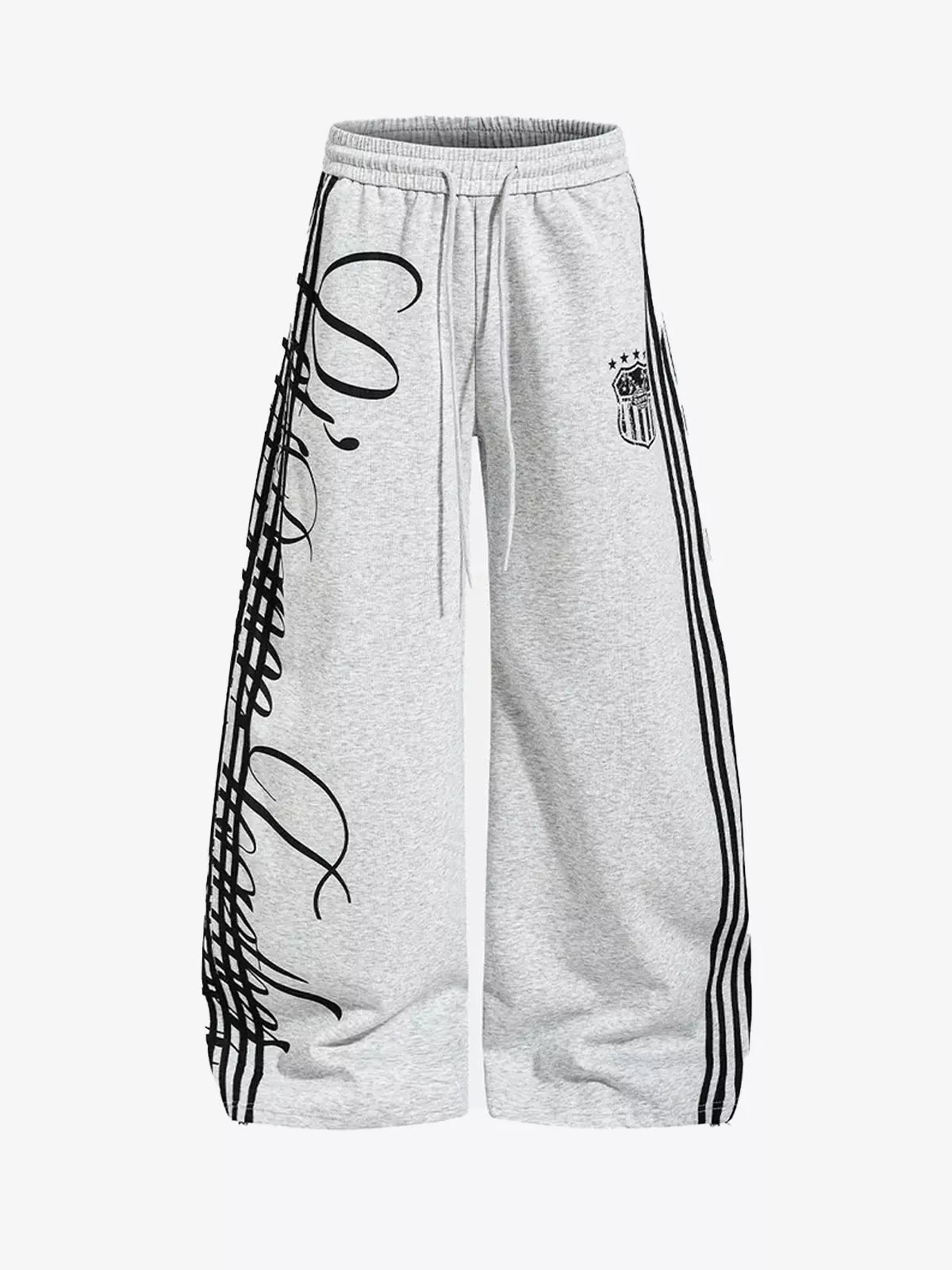 Script Stripe Baggy Sweatpants