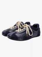 Niceprimes Retro Panel Low-Top Racing Driving Sneakers