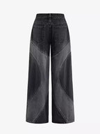 Vintage Washed Curve Panel Baggy Jeans