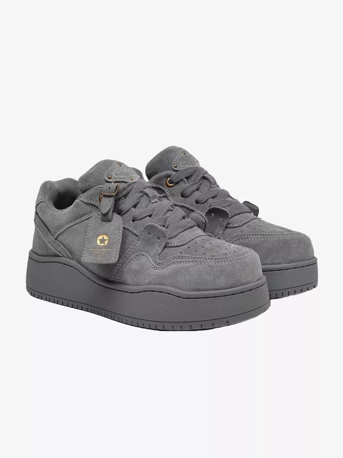 Niceprimes Vintage Suede Platform Sneakers