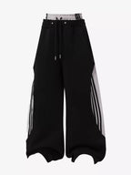 Layered Contrast Stripe Sweatpants