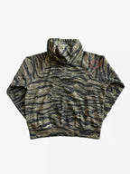 Tiger Camo Zip-Up Hooded Streetwear Jacket