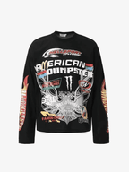 Vintage Graphic Long Sleeve Crop Tee