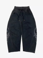 Graphic Wide-Leg Street Pants