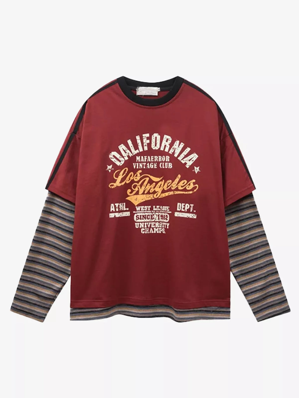 Layered Sleeve Graphic Tee