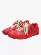 Niceprimes Retro Panel Low-Top Racing Driving Sneakers