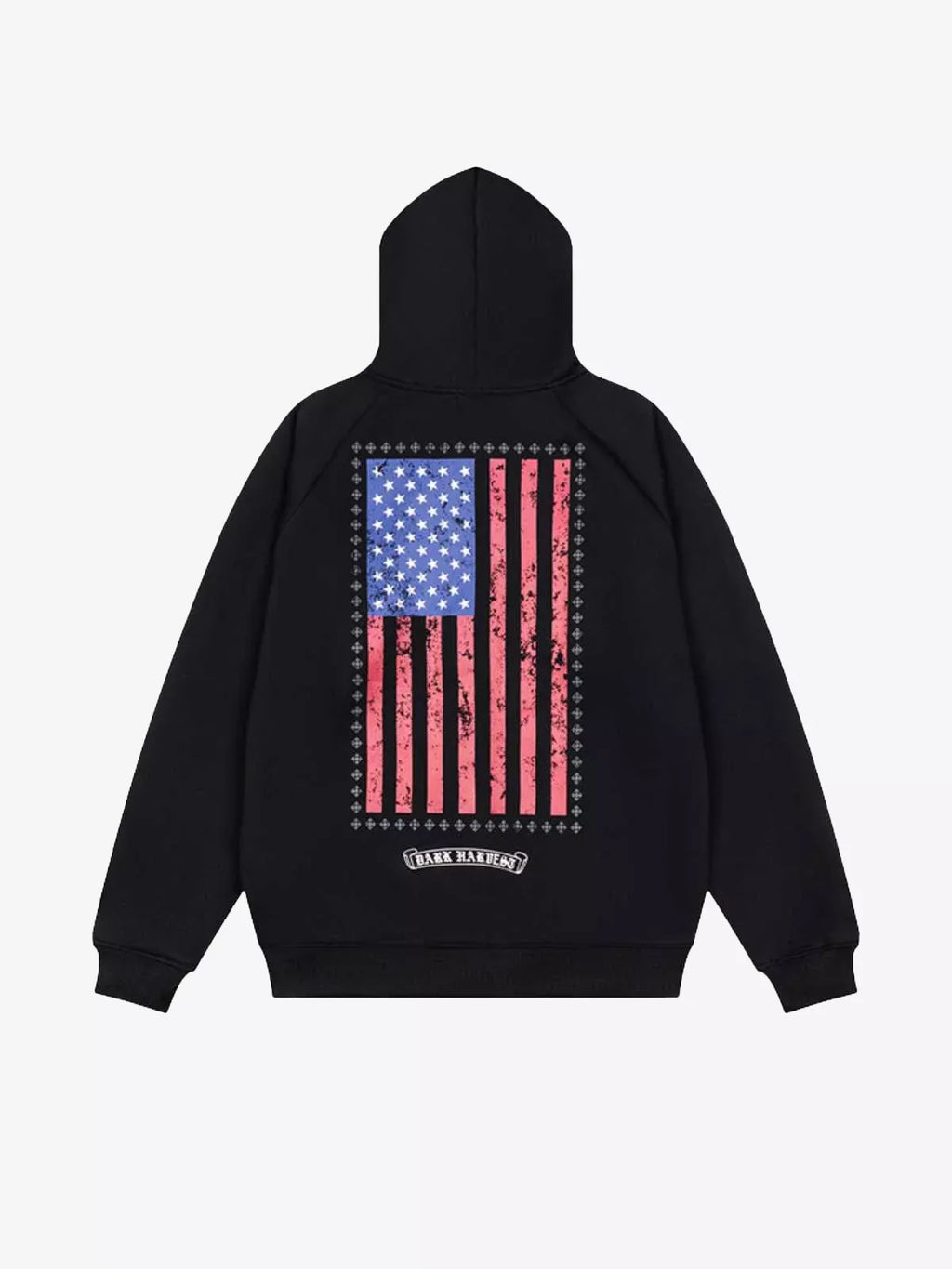 Camo Gothic Graphic Zip-Up Hoodie