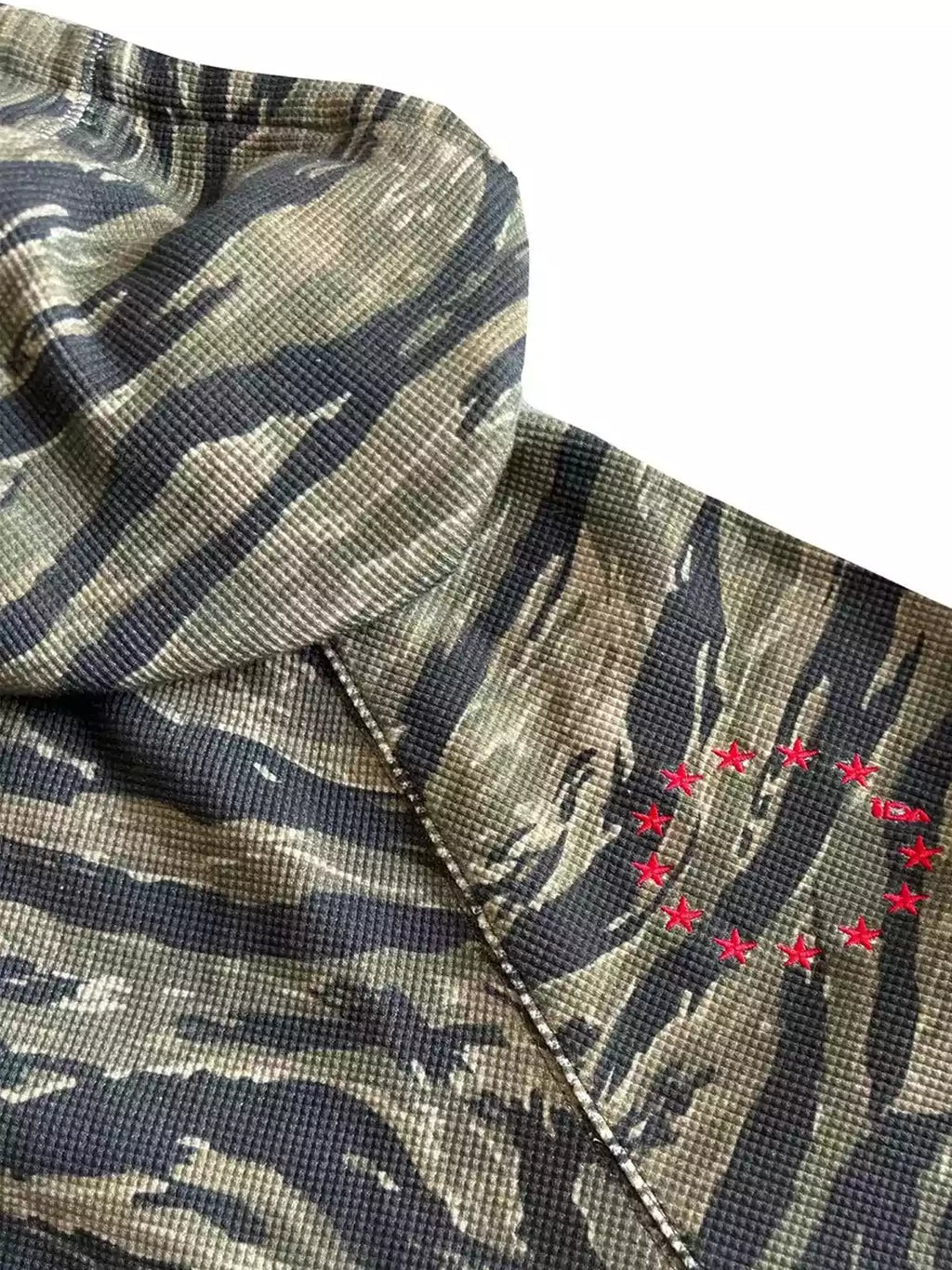 Tiger Camo Zip-Up Hooded Streetwear Jacket