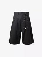 Vintage Deconstructed Pleated Shorts