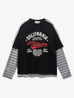 Layered Sleeve Graphic Tee