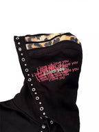 Studded Zip-Up Streetwear Hoodie