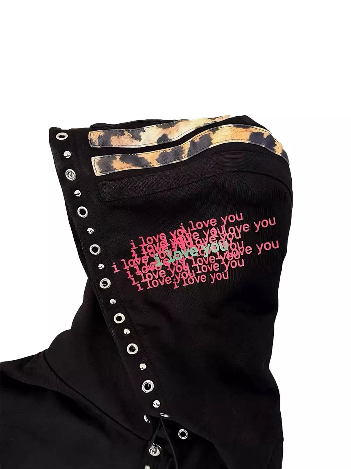 Studded Zip-Up Streetwear Hoodie