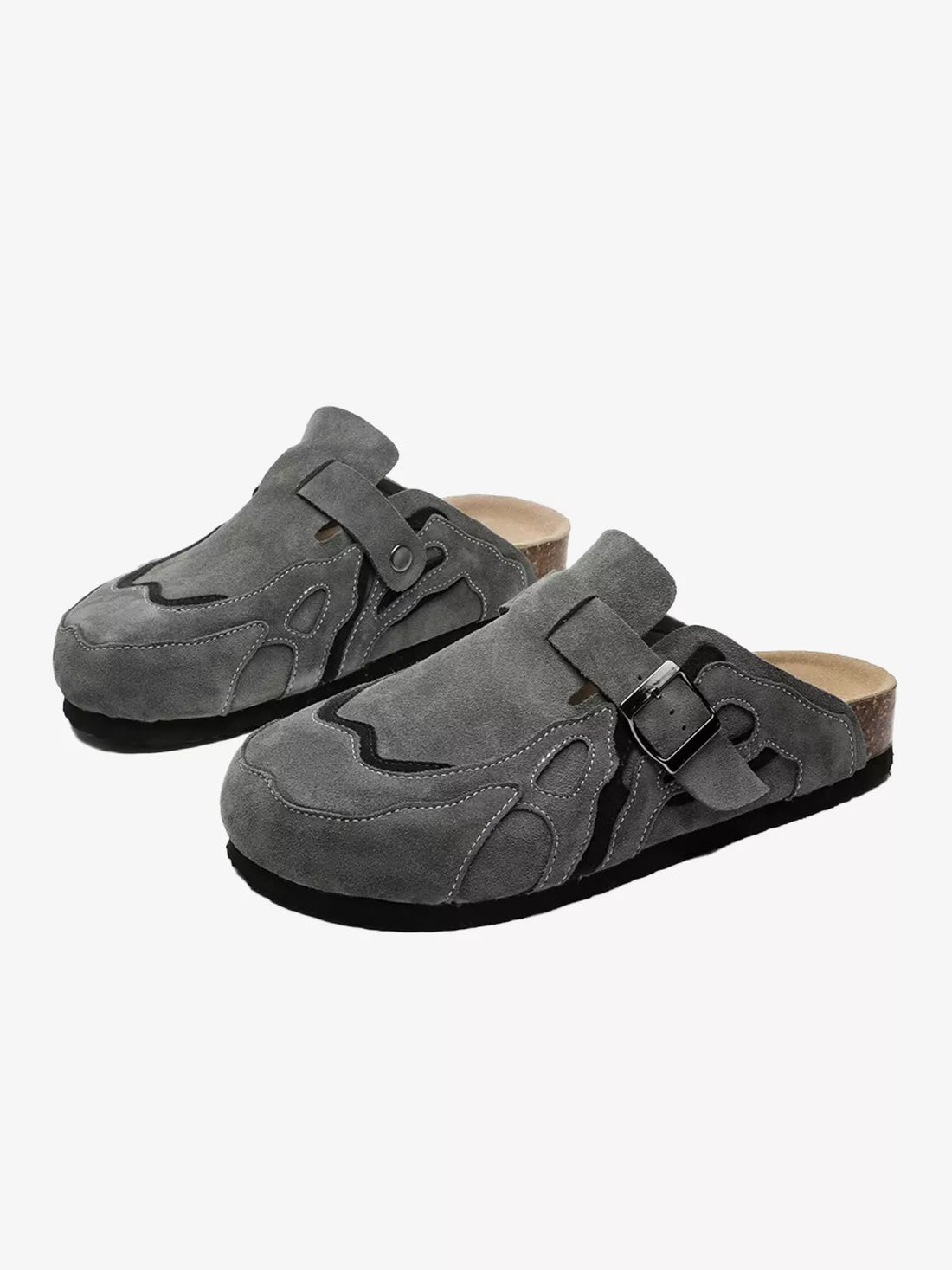 Niceprimes Suede Buckle Strap Streetwear Clogs