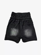 Studded Paneled Double-Waist Shorts