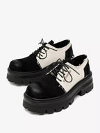 Niceprimes Dark Aesthetic Chunky Lug-Sole Platform Shoes