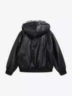 Oversized Basic Faux Leather Jacket