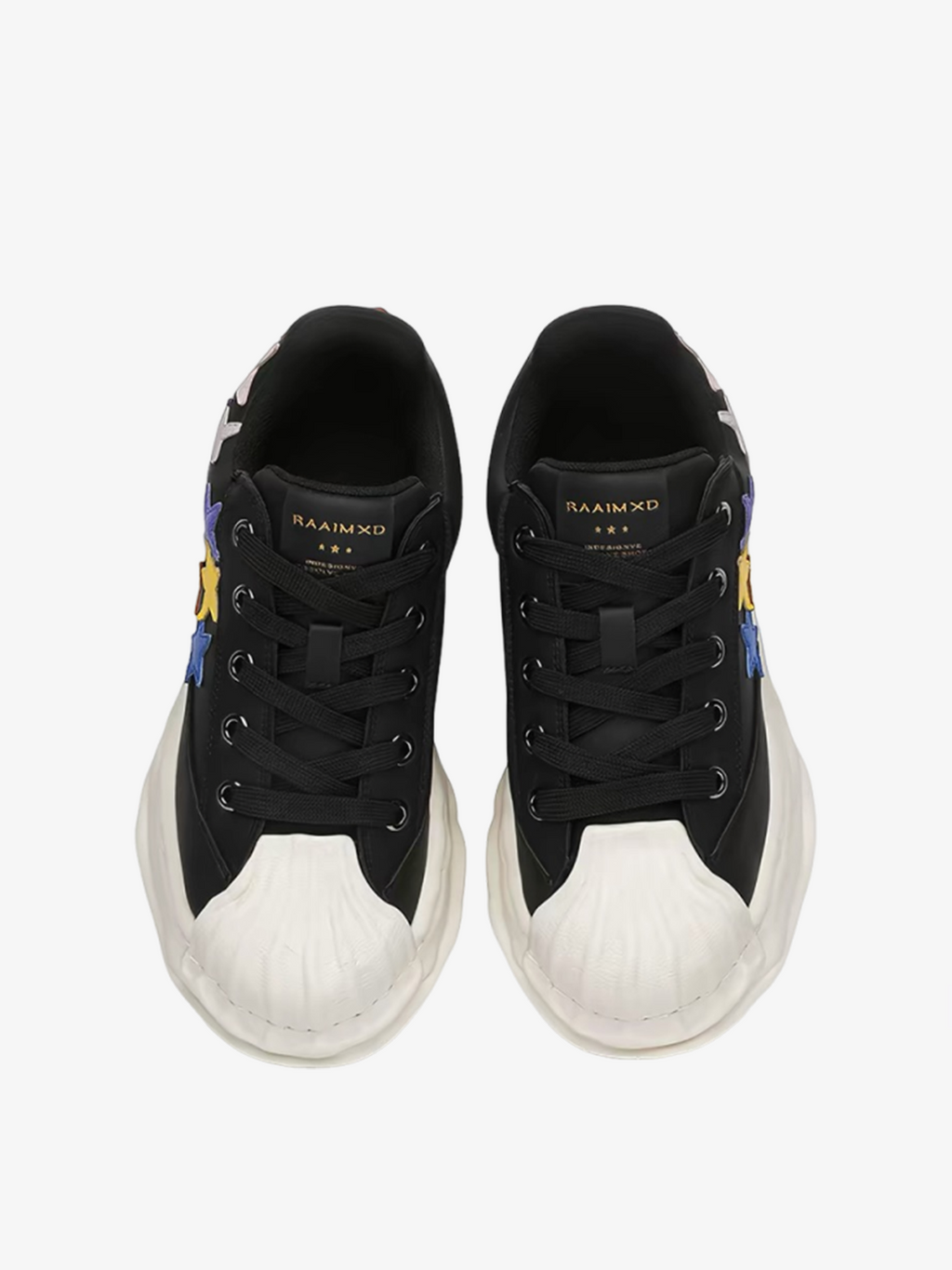 Niceprimes Rainbow Star Patch Chunky Platform Sneaker