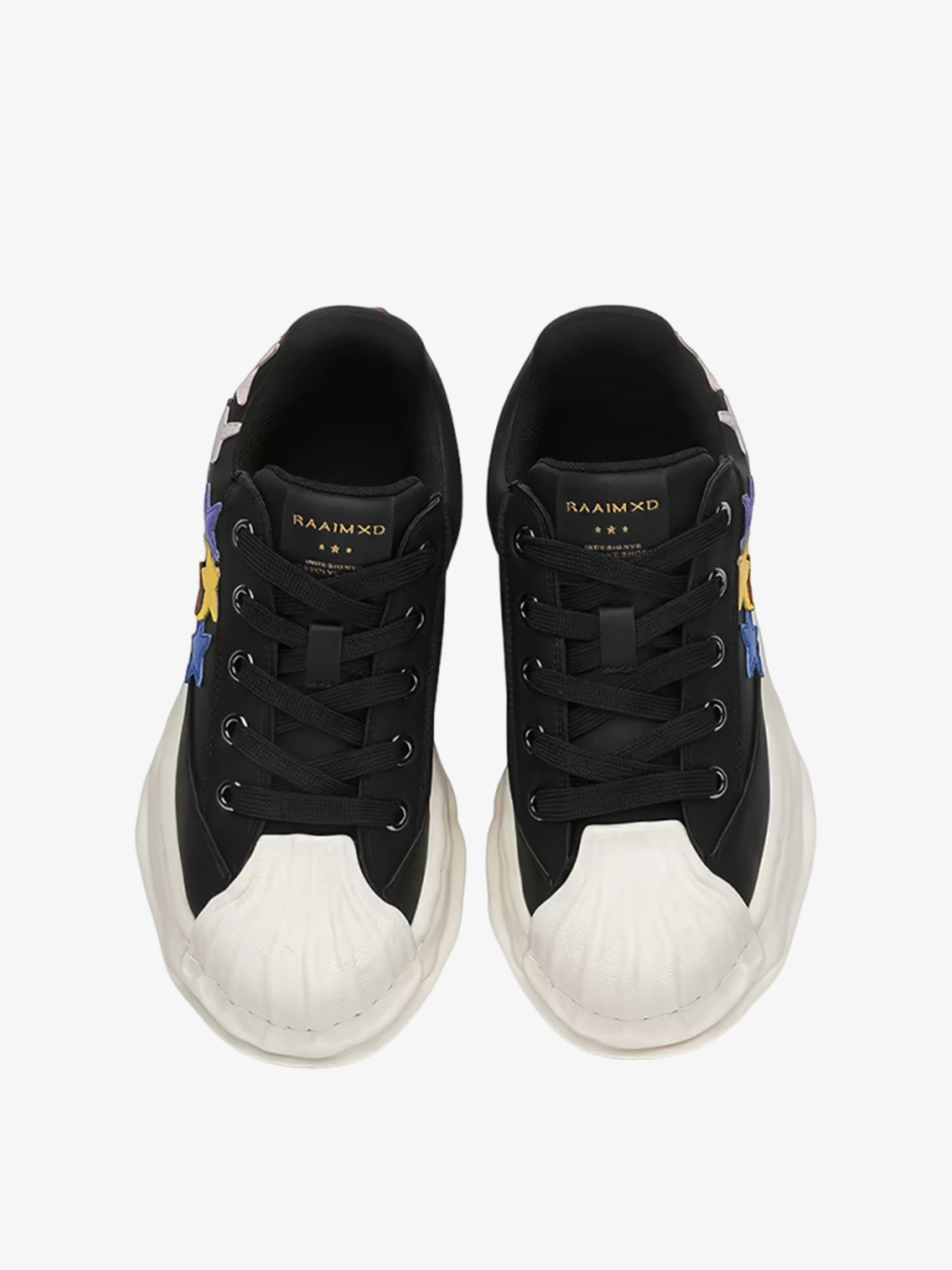 Niceprimes Rainbow Star Patch Chunky Platform Sneaker