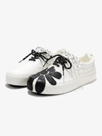 Floral Applique Platform Sneakers