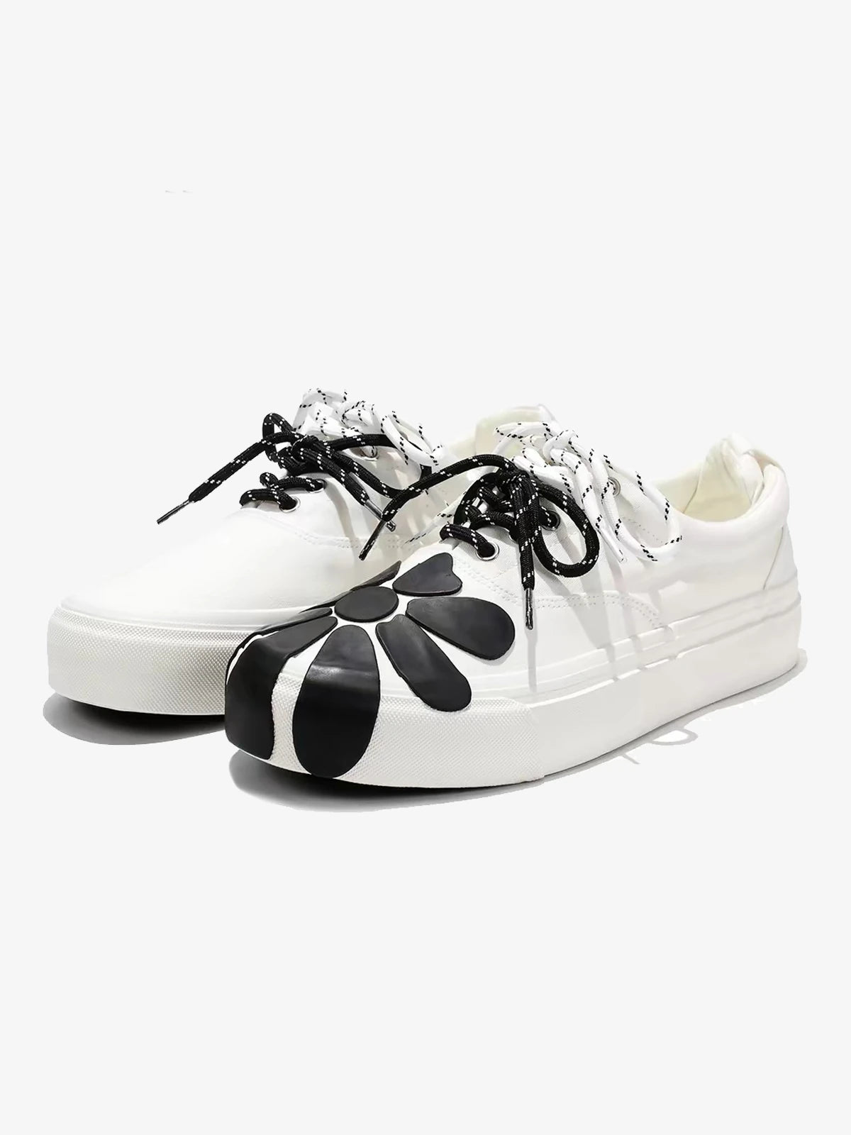 Floral Applique Platform Sneakers