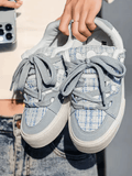 Niceprimes Grid Panel Chunky Streetwear Shoes