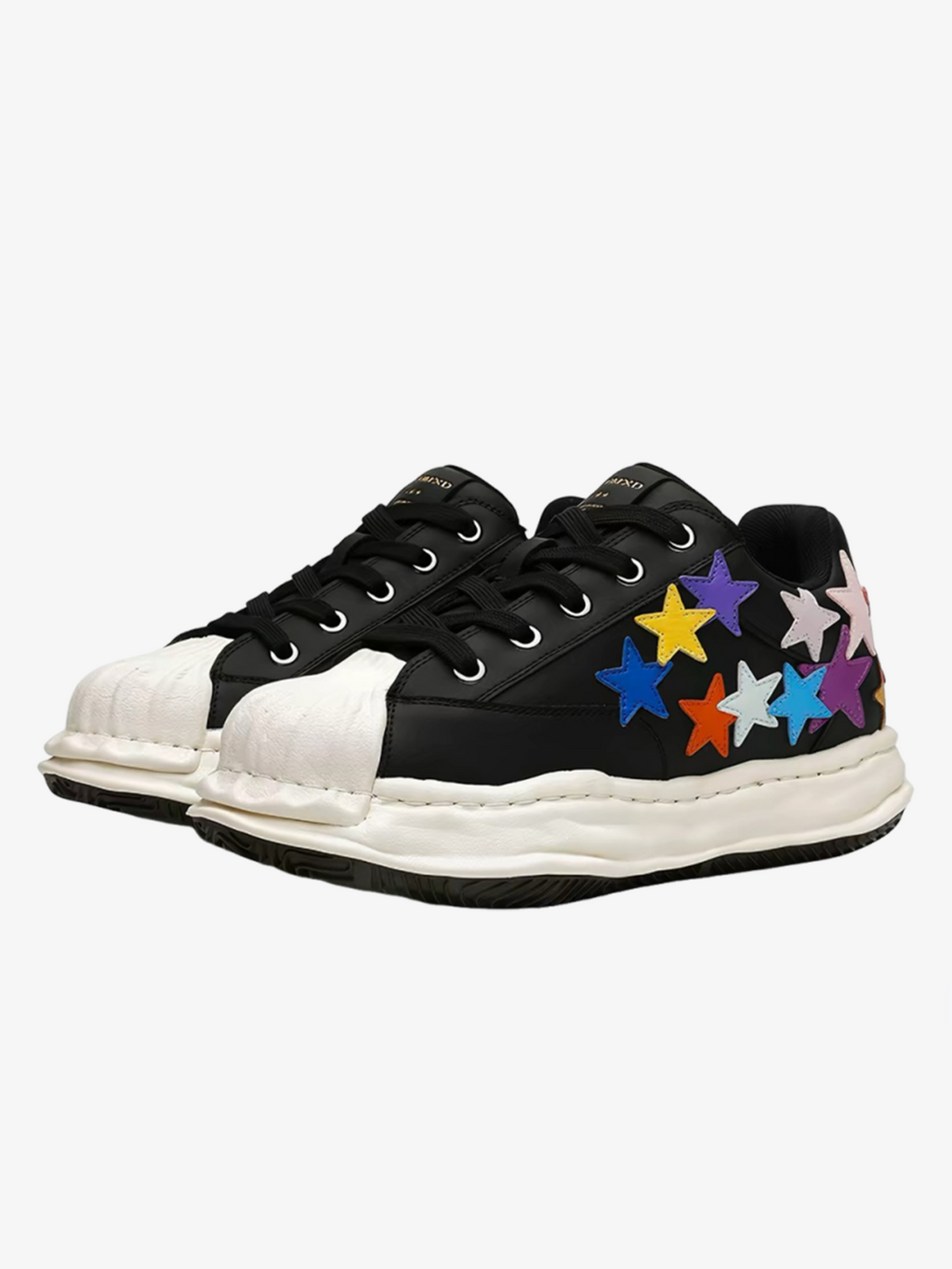 Niceprimes Rainbow Star Patch Chunky Platform Sneaker
