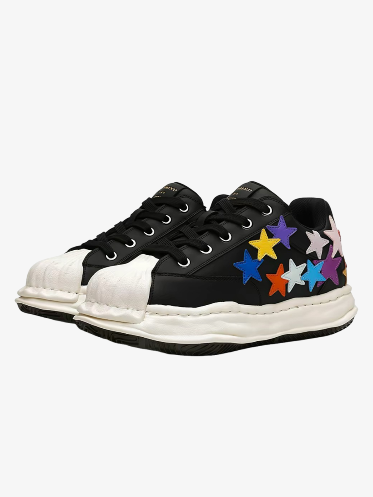 Niceprimes Rainbow Star Patch Chunky Platform Sneaker