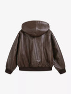 Oversized Basic Faux Leather Jacket