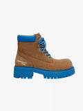 Niceprimes Chunky Contrast Rubber-Sole Nubuck Workwear Boots