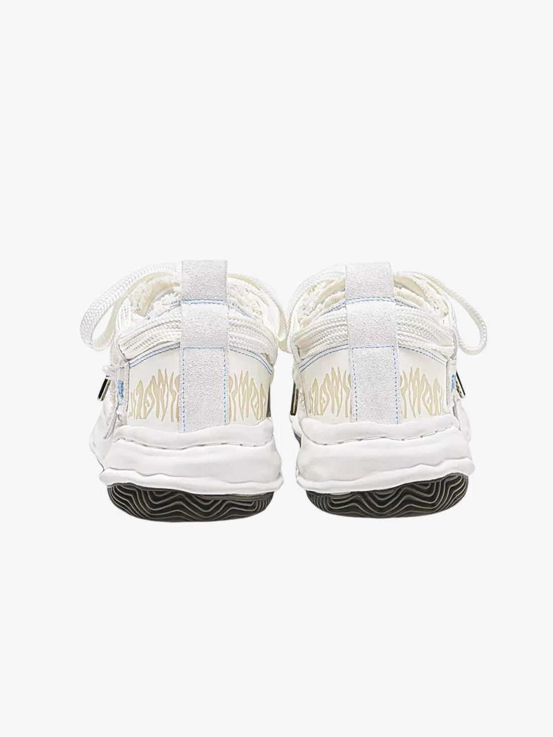 Niceprimes Rubber Sole Contrast Color Destruction Tassel Sneakers