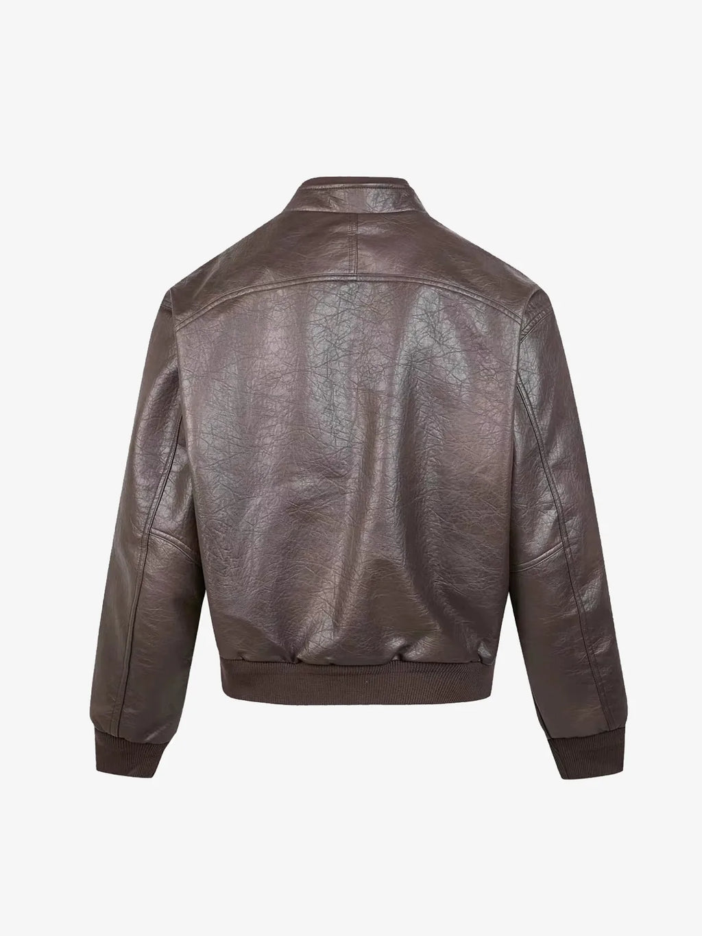 Leather Multi-Pocket Biker Jacket
