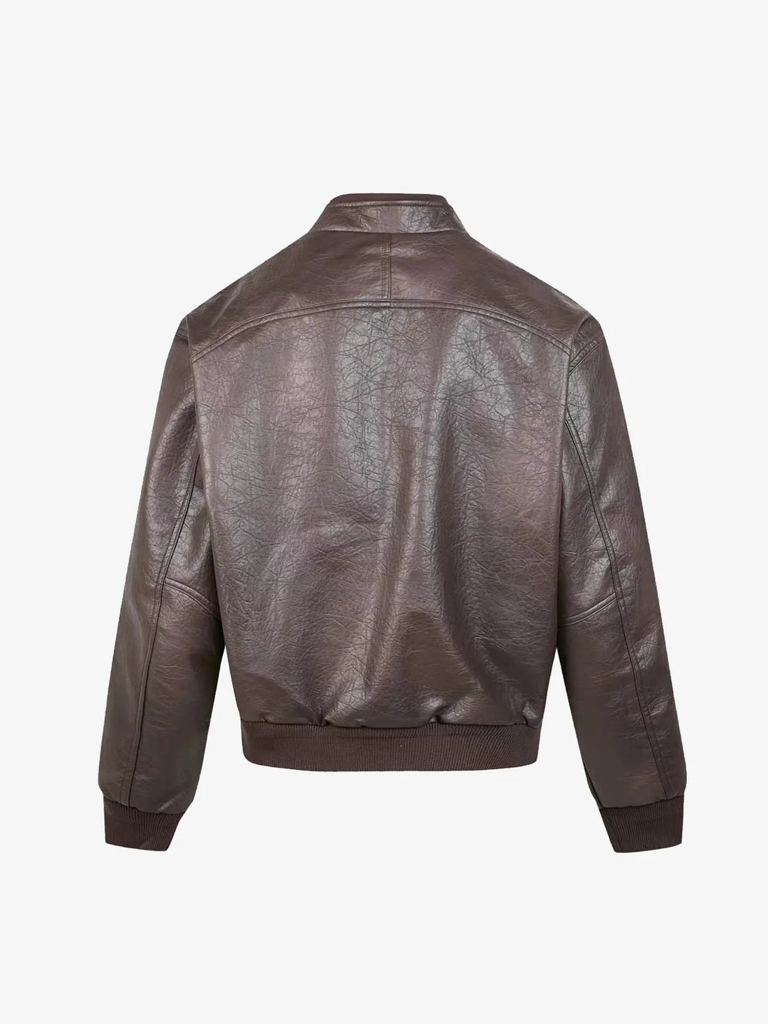 Leather Multi-Pocket Biker Jacket