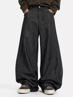 Lightweight Structured Barrel Jeans
