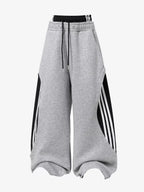 Layered Contrast Stripe Sweatpants