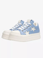 Niceprimes Pastel Star Leather Platform Sneaker