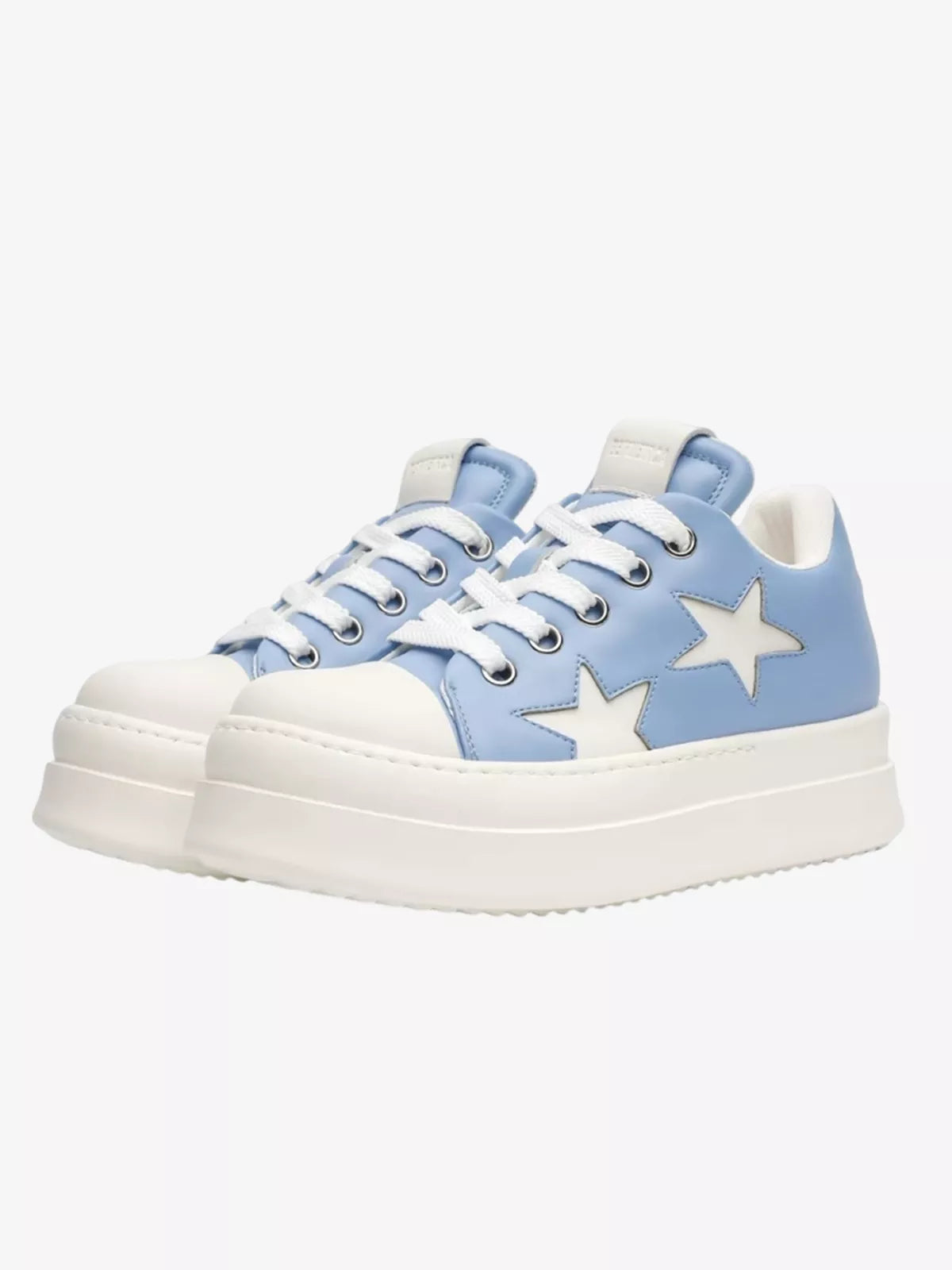 Niceprimes Pastel Star Leather Platform Sneaker