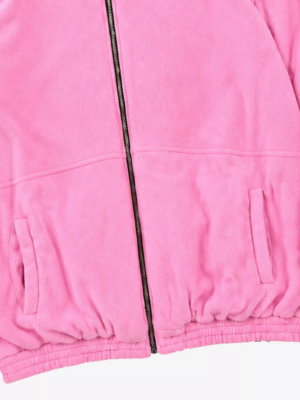 Pink Camo Embroidered Reversible Fleece Jacket