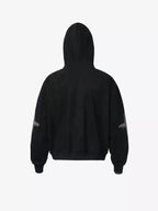 Applique Star-Embroidered Double-Zip Heavyweight Hoodie