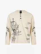 Rune Waffle Henley Long Sleeve Tee