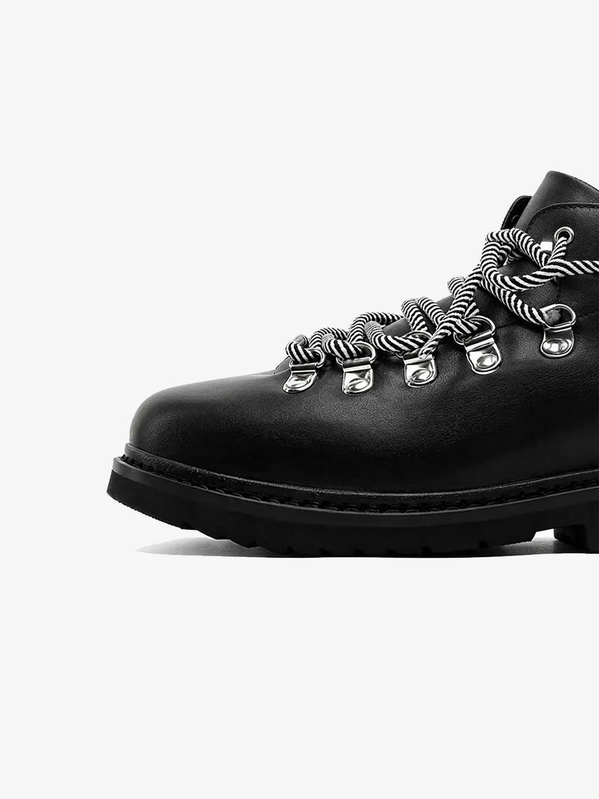 Niceprimes Chunky Leather D-Ring Lace-Up Derby Shoes