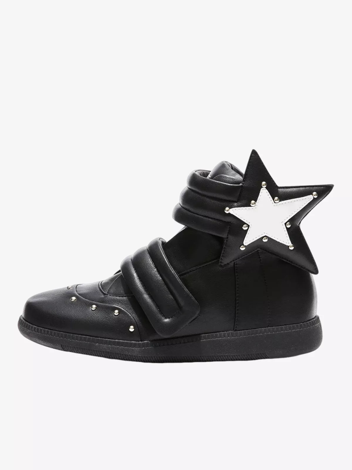 Niceprimes Dark Academia Star Badge High-Top Sneakers