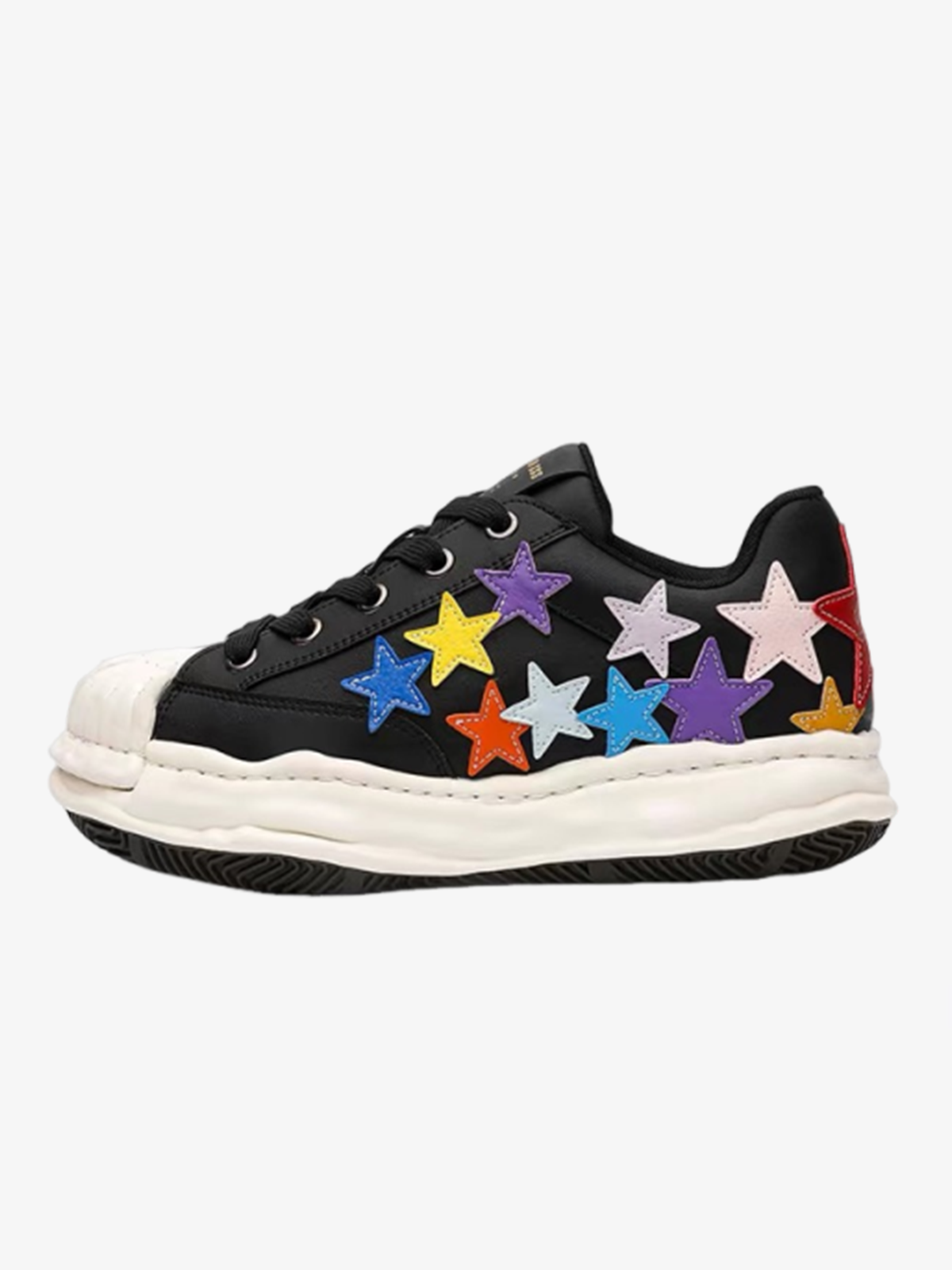Niceprimes Rainbow Star Patch Chunky Platform Sneaker