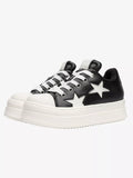 Niceprimes Pastel Star Leather Platform Sneaker