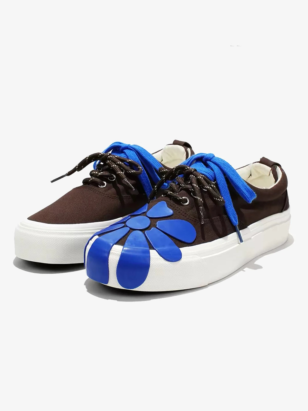 Floral Applique Platform Sneakers