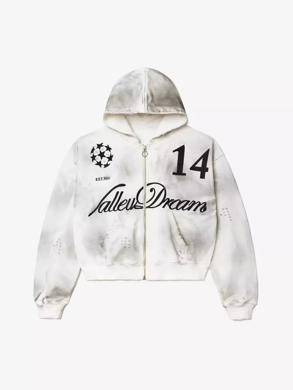 Vintage Graphic Zip Up Hoodie