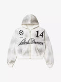 Vintage Graphic Zip Up Hoodie