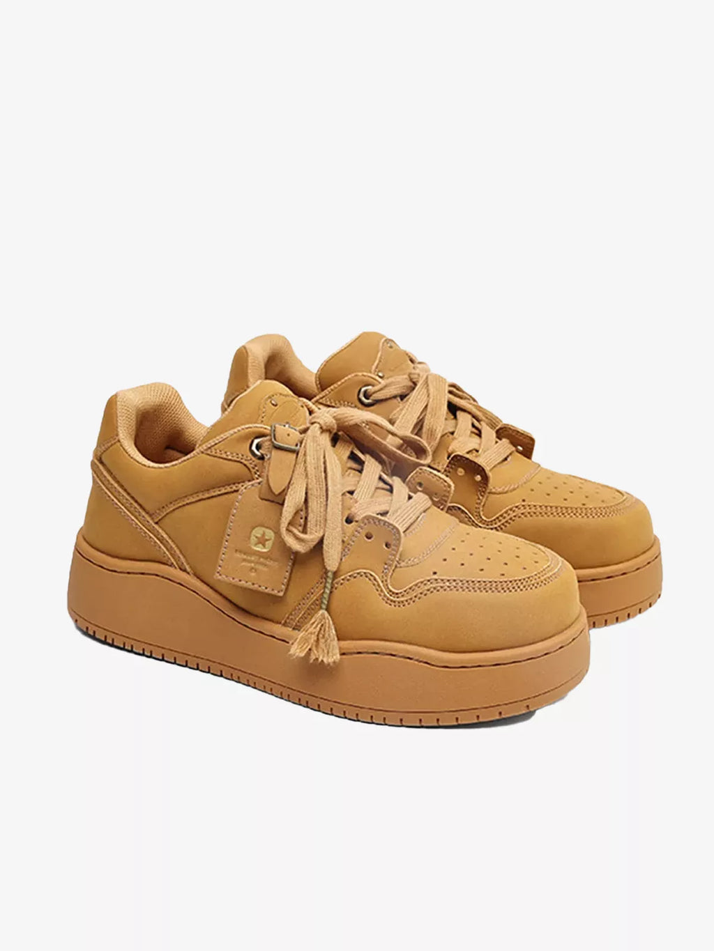 Niceprimes Vintage Suede Platform Sneakers