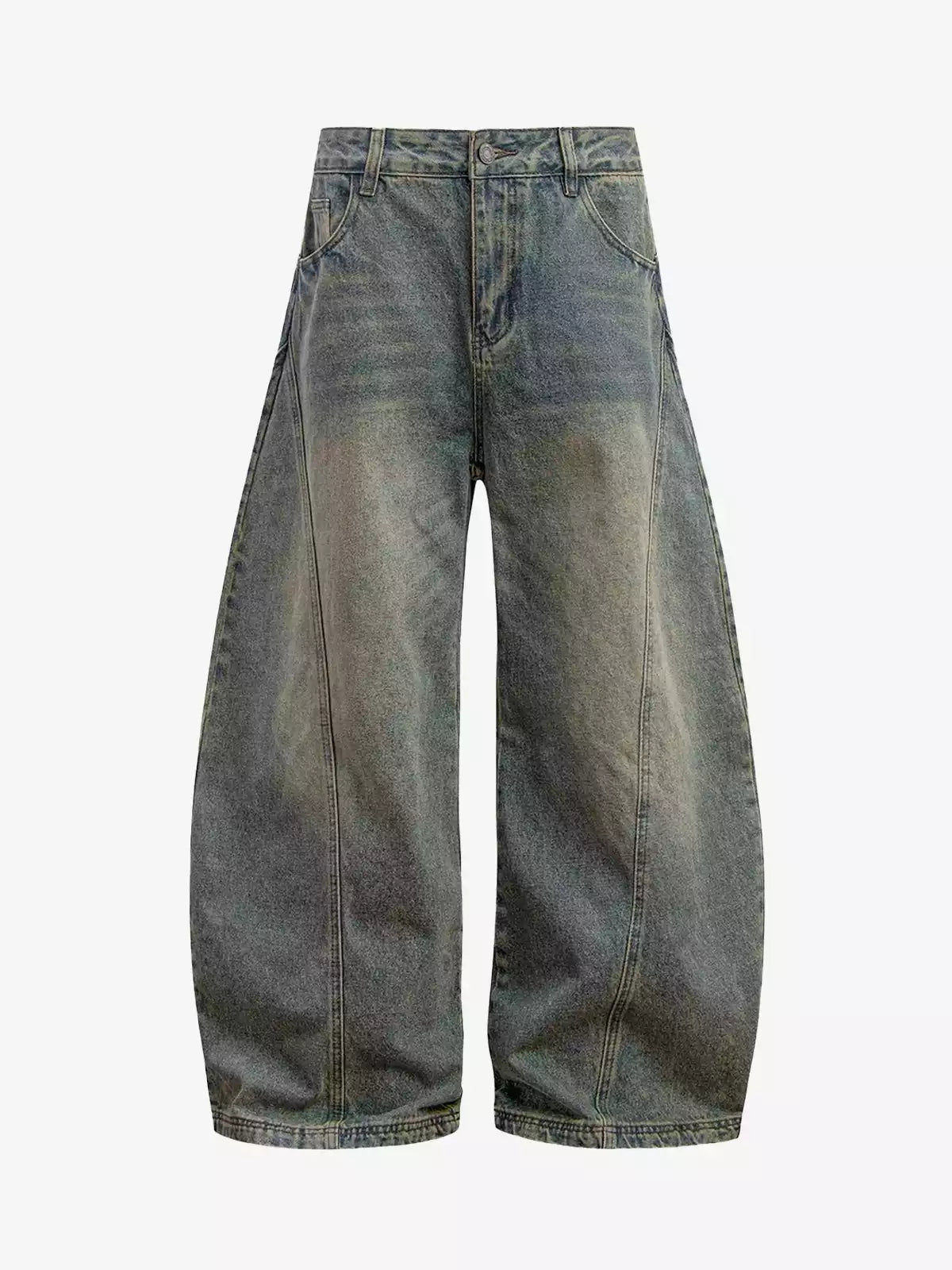 Blade Graphic Distressed Wide-Leg Jeans